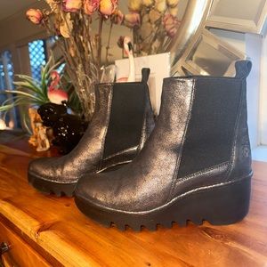 Fly London 38 RARE graphite bootie